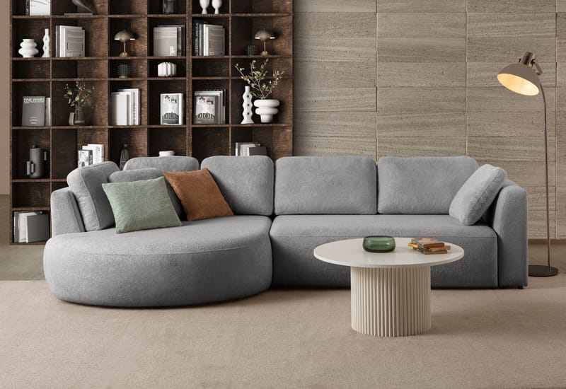 Hjørnesofa Atelier Del Sofa Venezia Venstre (310 x 75 x 105 cm) Grå - Grå - Møbler - Sofaer - Hjørnesofa