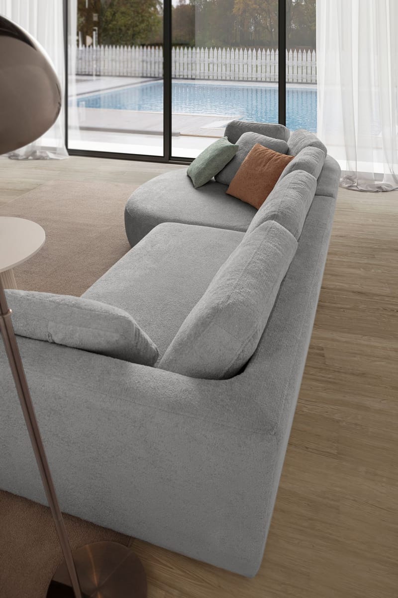 Hjørnesofa Atelier Del Sofa Venezia Venstre (310 x 75 x 105 cm) Grå - Grå - Møbler - Sofaer - Hjørnesofa