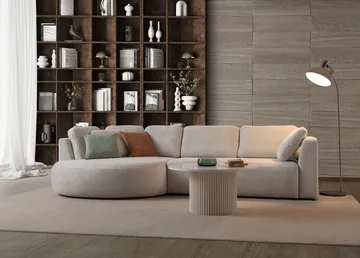 Hjørnesofa Atelier Del Sofa Venezia Venstre (310 x 75 x 105 cm) Hvid - Hvid - Møbler - Sofaer - Hjørnesofa