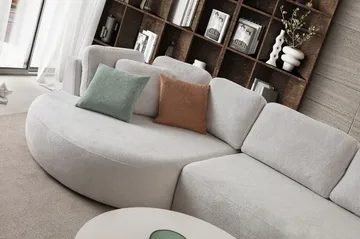 Hjørnesofa Atelier Del Sofa Venezia Venstre (310 x 75 x 105 cm) Hvid - Hvid - Møbler - Sofaer - Hjørnesofa