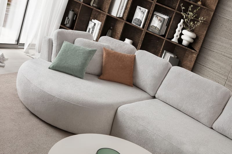 Hjørnesofa Atelier Del Sofa Venezia Venstre (310 x 75 x 105 cm) Hvid - Hvid - Møbler - Sofaer - Hjørnesofa