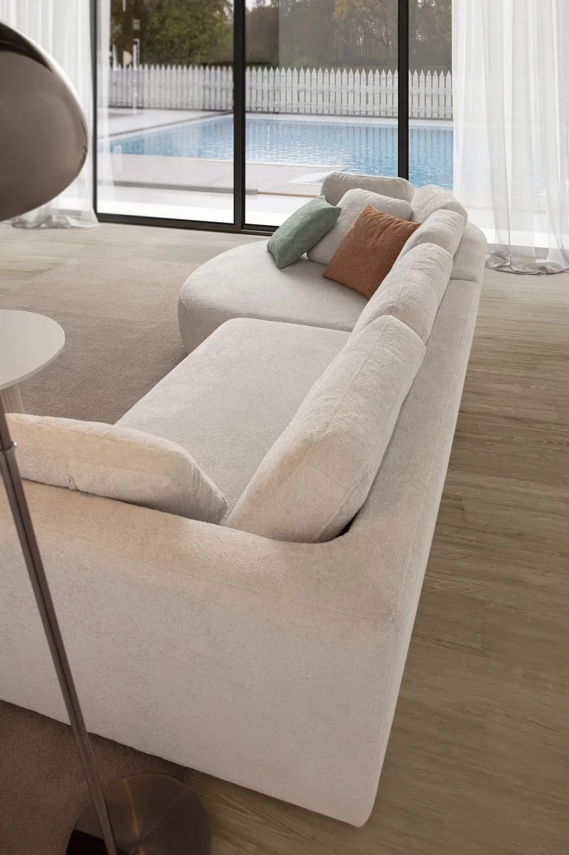 Hjørnesofa Atelier Del Sofa Venezia Venstre (310 x 75 x 105 cm) Hvid - Hvid - Møbler - Sofaer - Hjørnesofa