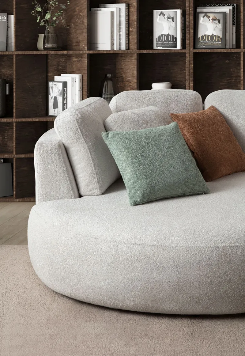 Hjørnesofa Atelier Del Sofa Venezia Venstre (310 x 75 x 105 cm) Hvid - Hvid - Møbler - Sofaer - Hjørnesofa