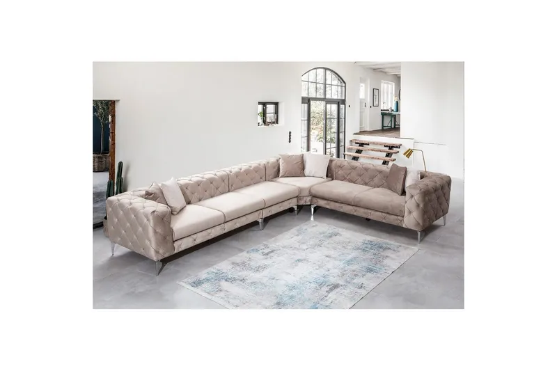 Hjørnesofa Beachport Beige - Beige - Møbler - Sofaer - Hjørnesofa
