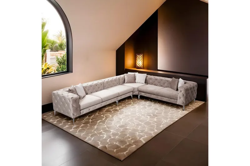 Hjørnesofa Beachport Beige - Beige - Møbler - Sofaer - Hjørnesofa