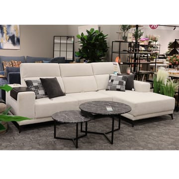 Hjørnesofa Ekorna Højre - Lys beige - Møbler - Sofaer - Hjørnesofa