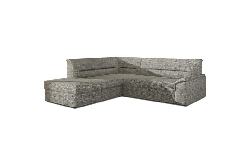 Hjørnesofa Eltap Elano 255x212x90 cm - Berlin 01, Grå, Venstre - Møbler - Sofaer - Sovesofaer