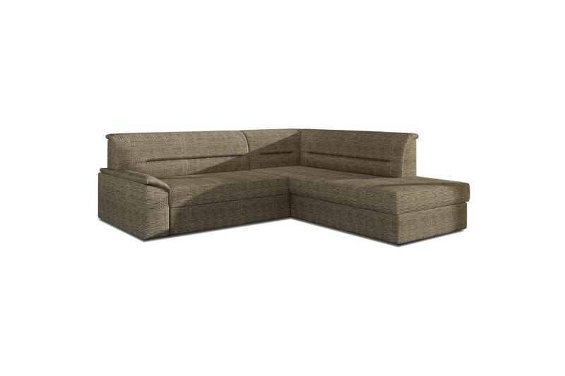 Hjørnesofa Eltap Elano 255x212x90 cm - Berlin 03, Beige, Højre - Møbler - Sofaer - Sovesofaer