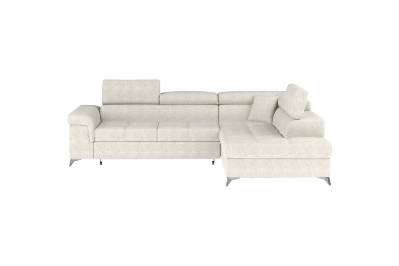 Hjørnesofa Eltap Eridano 275x202x88 cm, Amore 01, Hvid, Højre