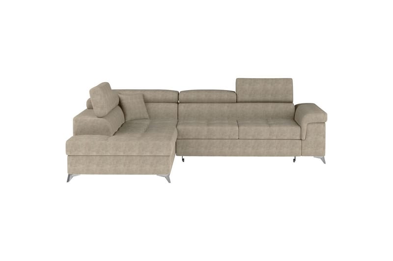 Hjørnesofa Eltap Eridano 275x202x88 cm - Amore 18, Beige, Venstre - Møbler - Sofaer - Sovesofaer
