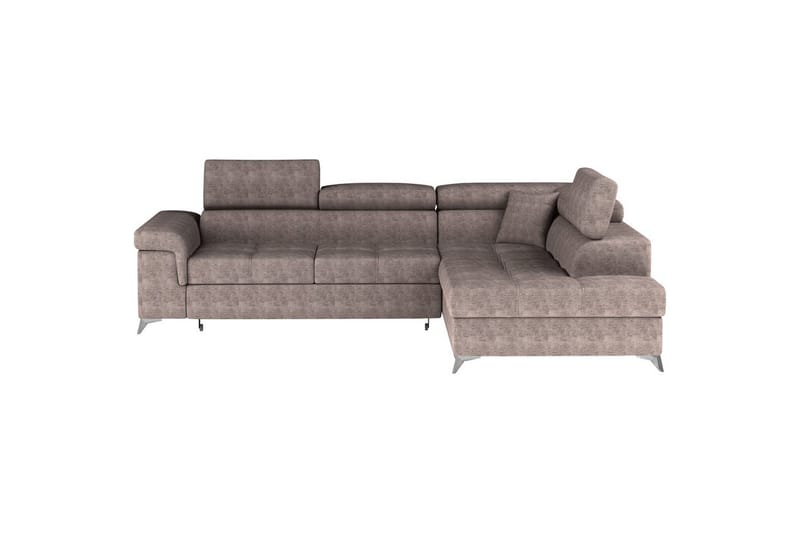 Hjørnesofa Eltap Eridano 275x202x88 cm - Amore 20, Mørk Beige, Højre - Møbler - Sofaer - Sovesofaer