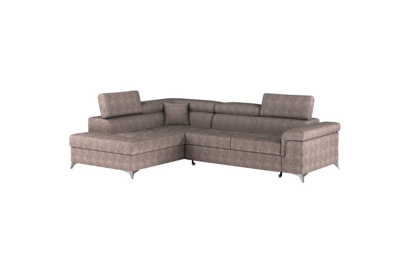 Hjørnesofa Eltap Eridano 275x202x88 cm - Amore 20, Mørk Beige, Venstre - Møbler - Sofaer - Sovesofaer