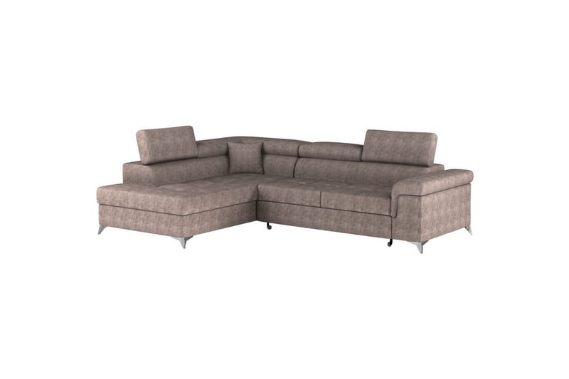 Hjørnesofa Eltap Eridano 275x202x88 cm - Amore 20, Mørk Beige, Venstre - Møbler - Sofaer - Sovesofaer