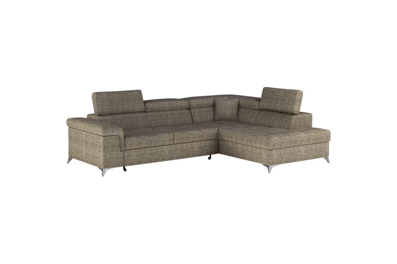 Hjørnesofa Eltap Eridano 275x202x88 cm - Berlin 03, Beige, Højre - Møbler - Sofaer - Sovesofaer
