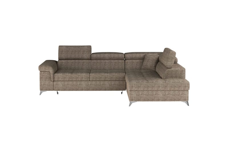 Hjørnesofa Eltap Eridano 275x202x88 cm - Berlin 03, Beige, Højre - Møbler - Sofaer - Sovesofaer