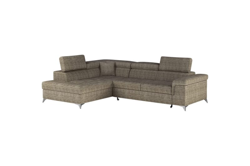 Hjørnesofa Eltap Eridano 275x202x88 cm - Berlin 03, Beige, Venstre - Møbler - Sofaer - Sovesofaer
