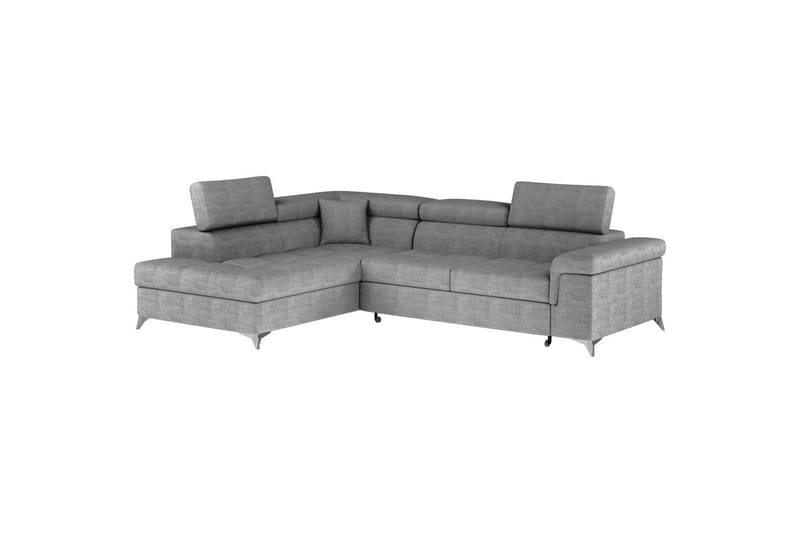 Hjørnesofa Eltap Eridano 275x202x88 cm - Manhattan 03, Lys Grå, Venstre - Møbler - Sofaer - Sovesofaer