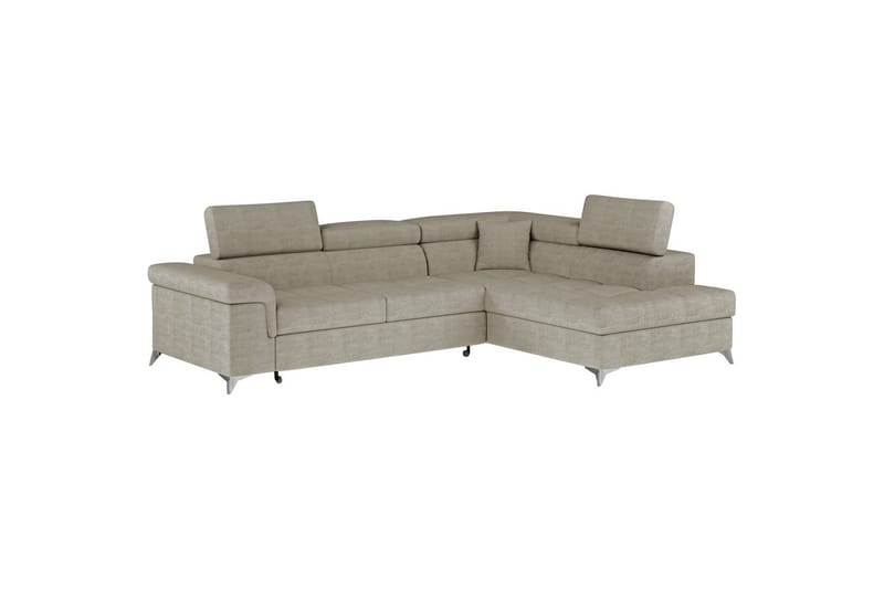 Hjørnesofa Eltap Eridano 275x202x88 cm - Manhattan 20, Mørk Beige, Højre - Møbler - Sofaer - Sovesofaer