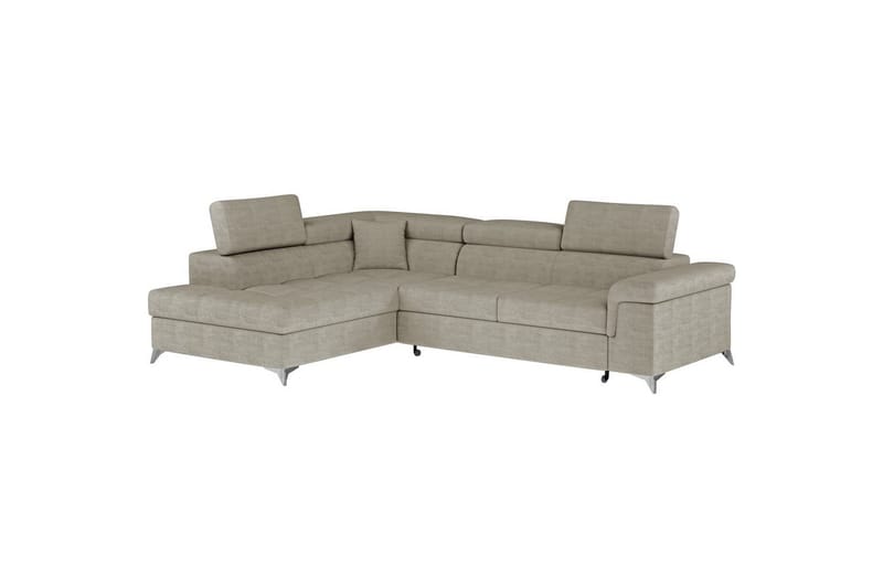 Hjørnesofa Eltap Eridano 275x202x88 cm - Manhattan 20, Mørk Beige, Venstre - Møbler - Sofaer - Sovesofaer