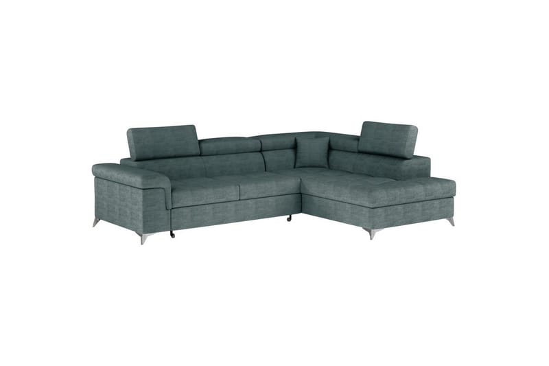 Hjørnesofa Eltap Eridano 275x202x88 cm - Manhattan 38, Grøn, Højre - Møbler - Sofaer - Sovesofaer