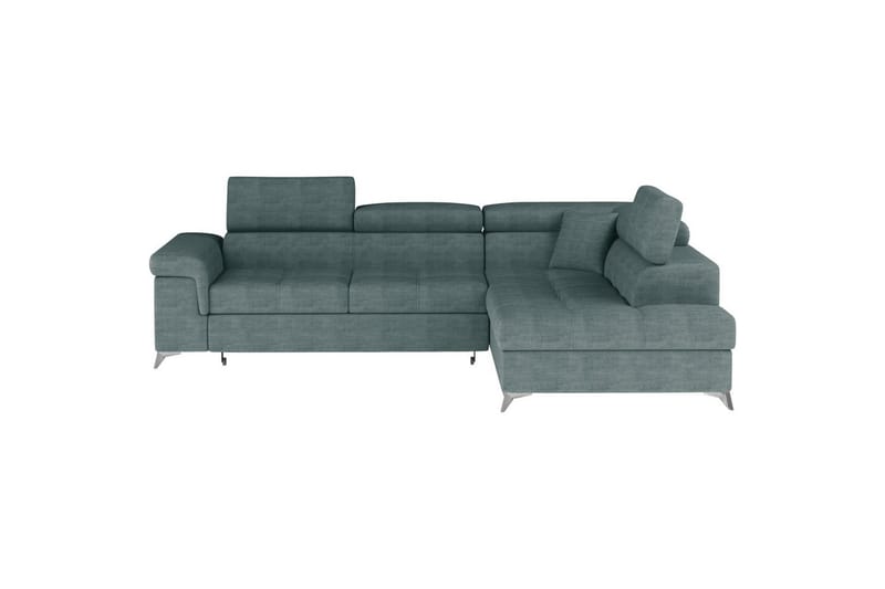 Hjørnesofa Eltap Eridano 275x202x88 cm - Manhattan 38, Grøn, Højre - Møbler - Sofaer - Sovesofaer