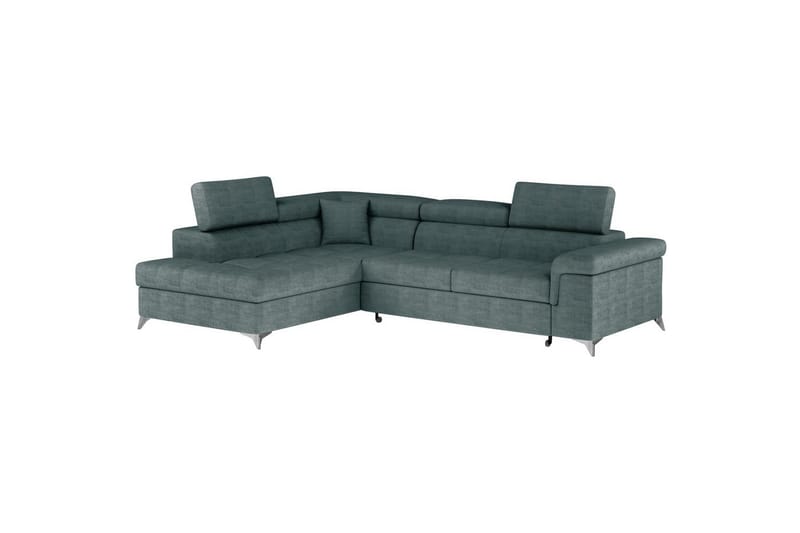 Hjørnesofa Eltap Eridano 275x202x88 cm - Manhattan 38, Grøn, Venstre - Møbler - Sofaer - Sovesofaer