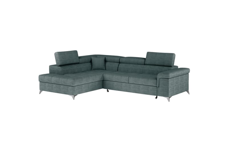 Hjørnesofa Eltap Eridano 275x202x88 cm - Manhattan 38, Grøn, Venstre - Møbler - Sofaer - Sovesofaer