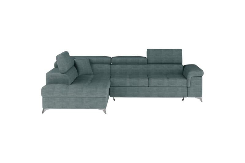 Hjørnesofa Eltap Eridano 275x202x88 cm - Manhattan 38, Grøn, Venstre - Møbler - Sofaer - Sovesofaer