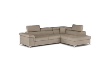 Hjørnesofa Eltap Eridano 275x202x88 cm - Monolith 09, Mørk Beige, Højre - Møbler - Sofaer - Sovesofaer