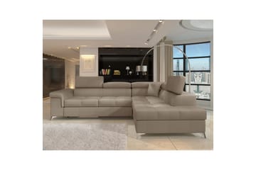 Hjørnesofa Eltap Eridano 275x202x88 cm - Monolith 09, Mørk Beige, Højre - Møbler - Sofaer - Sovesofaer
