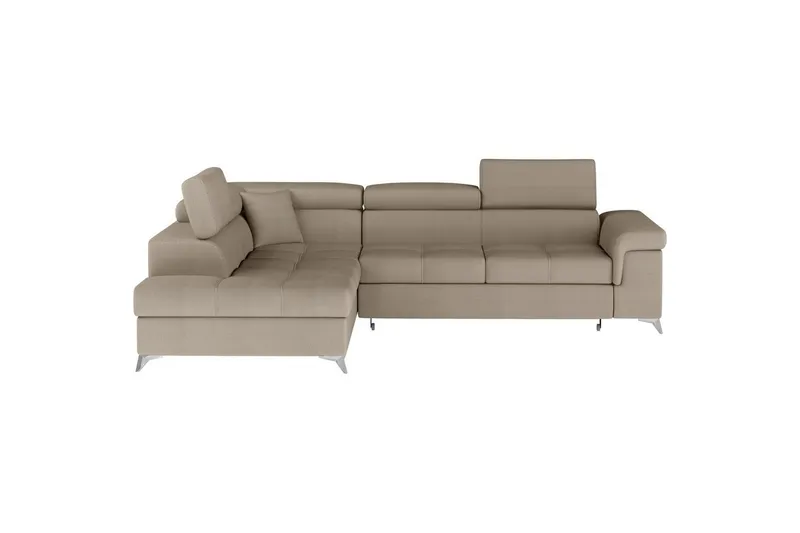 Hjørnesofa Eltap Eridano 275x202x88 cm - Monolith 09, Mørk Beige, Venstre - Møbler - Sofaer - Sovesofaer