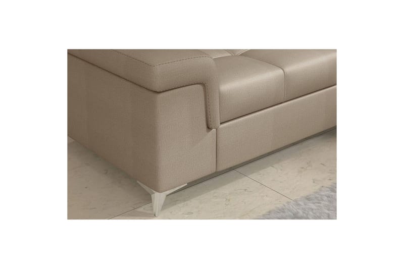 Hjørnesofa Eltap Eridano 275x202x88 cm - Monolith 09, Mørk Beige, Venstre - Møbler - Sofaer - Sovesofaer