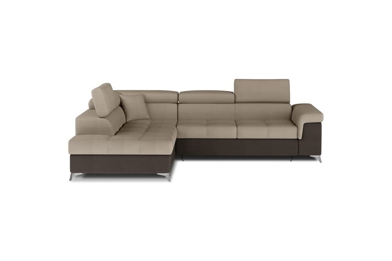 Hjørnesofa Eltap Eridano 275x202x88 cm, Monolith 09, Monolith 29, Mørk Beige, Brun, Højre