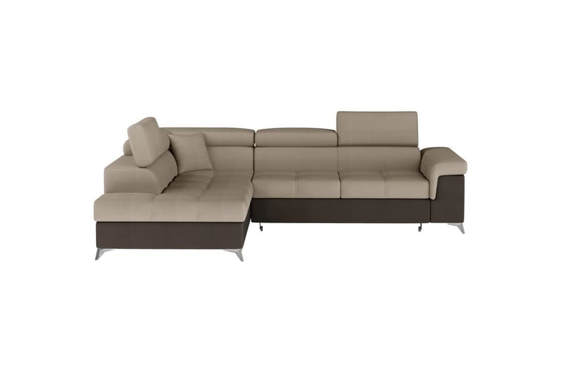 Hjørnesofa Eltap Eridano 275x202x88 cm - Monolith 09, Monolith 29, Mørk Beige, Brun, Venstre - Møbler - Sofaer - Sovesofaer