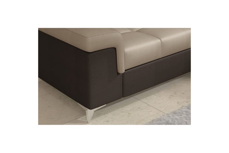 Hjørnesofa Eltap Eridano 275x202x88 cm - Monolith 09, Monolith 29, Mørk Beige, Brun, Venstre - Møbler - Sofaer - Sovesofaer