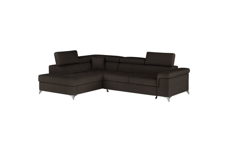 Hjørnesofa Eltap Eridano 275x202x88 cm - Monolith 29, Mørk Brun, Venstre - Møbler - Sofaer - Sovesofaer