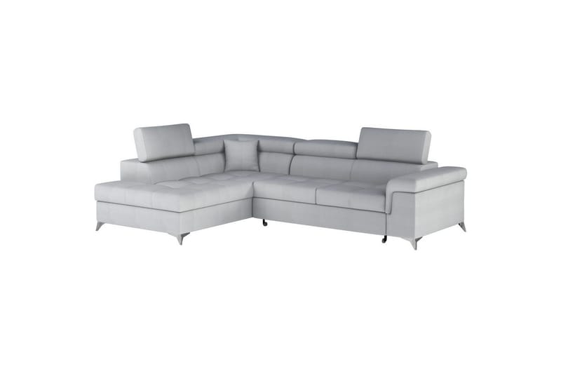 Hjørnesofa Eltap Eridano 275x202x88 cm - Monolith 84, Lys Grå, Venstre - Møbler - Sofaer - Sovesofaer