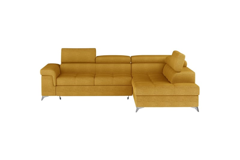 Hjørnesofa Eltap Eridano 275x202x88 cm - Omega 68, Gul, Højre - Møbler - Sofaer - Sovesofaer