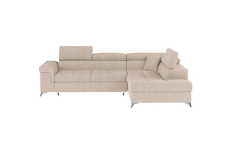Hjørnesofa Eltap Eridano 275x202x88 cm, Raquel 18, Beige, Højre