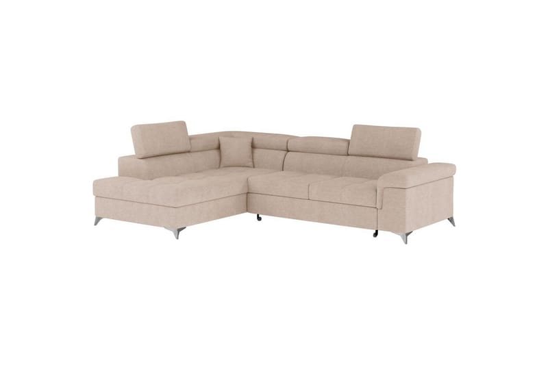 Hjørnesofa Eltap Eridano 275x202x88 cm - Raquel 18, Beige, Venstre - Møbler - Sofaer - Sovesofaer