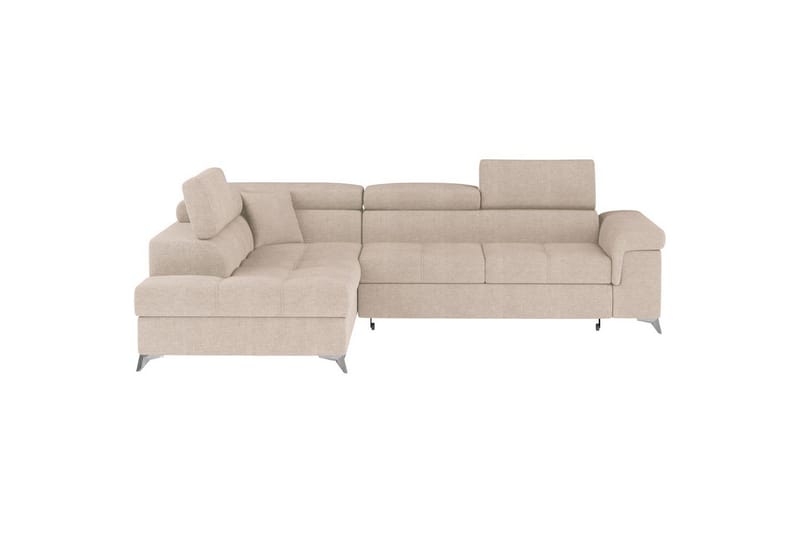 Hjørnesofa Eltap Eridano 275x202x88 cm - Raquel 18, Beige, Venstre - Møbler - Sofaer - Sovesofaer