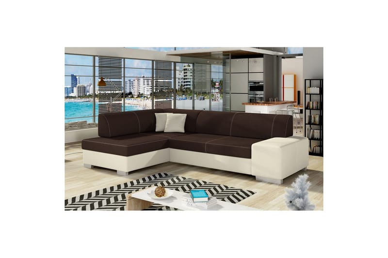Hjørnesofa Eltap Fabio 268x167x73 cm - Sawana 26, Soft 33, Venstre - Møbler - Sofaer - Sovesofaer