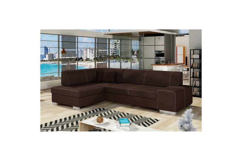 Hjørnesofa Eltap Fabio 268x167x73 cm - Sawana 26, Venstre - Møbler - Sofaer - Sovesofaer