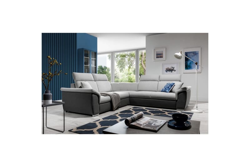 Hjørnesofa Eltap Federico 266x102x266 cm - Sawana 21, Sawana 05,Grå, Universal - Møbler - Sofaer - Hjørnesofa