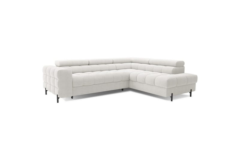 Hjørnesofa Eltap Ferucce 276x200x93 cm - Amore 01, Hvid, Højre - Møbler - Sofaer - Sovesofaer