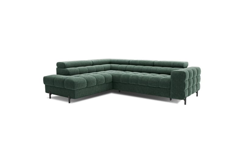 Hjørnesofa Eltap Ferucce 276x200x93 cm - Amore 35, Mørkegrøn, Venstre - Møbler - Sofaer - Sovesofaer