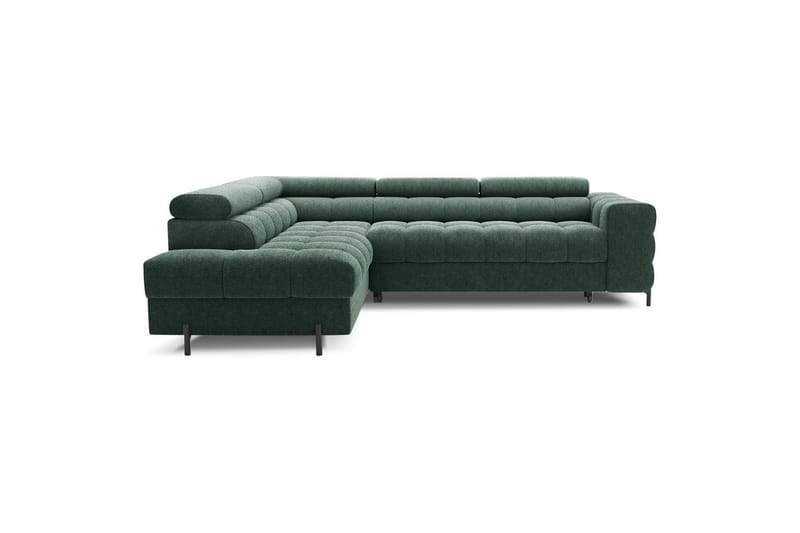 Hjørnesofa Eltap Ferucce 276x200x93 cm, Amore 35, Mørkegrøn, Venstre