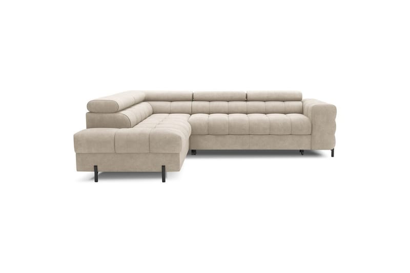 Hjørnesofa Eltap Ferucce 276x200x93 cm - Aura 18, Beige, Venstre - Møbler - Sofaer - Sovesofaer