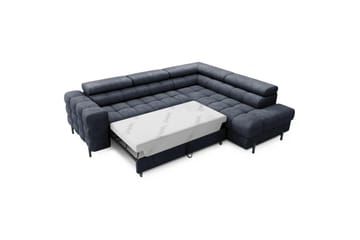 Hjørnesofa Eltap Ferucce 276x200x93 cm - Aura 40, Mørk Blå, Højre - Møbler - Sofaer - Sovesofaer