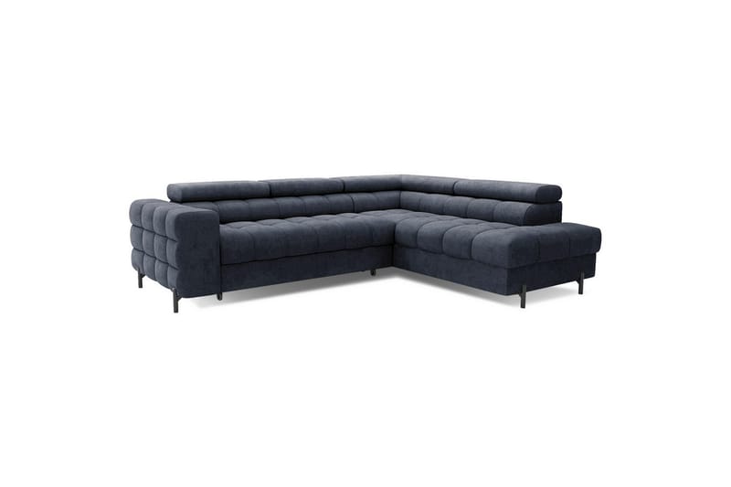 Hjørnesofa Eltap Ferucce 276x200x93 cm - Aura 40, Mørk Blå, Højre - Møbler - Sofaer - Sovesofaer